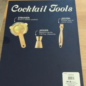 Cocktail Tools Set Jigger, Zester, And Strainer
